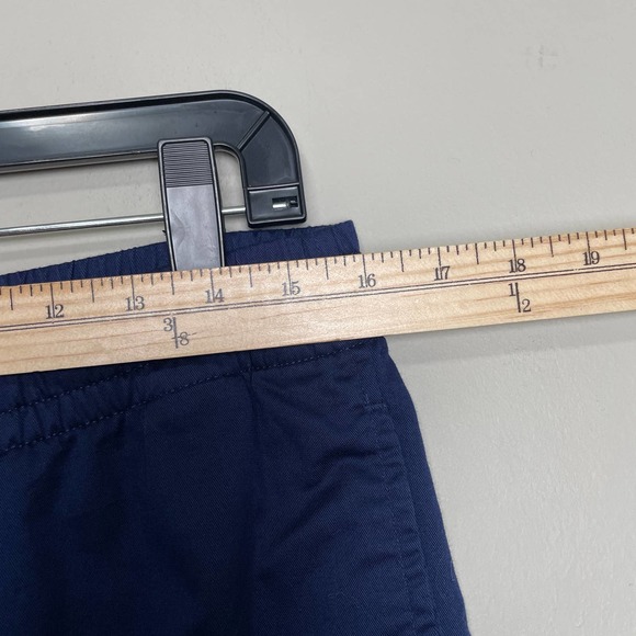 Uniqlo Pull On Chino Shorts Elastic Waist Pockets Navy M 30-33 in - Picture 6 of 8